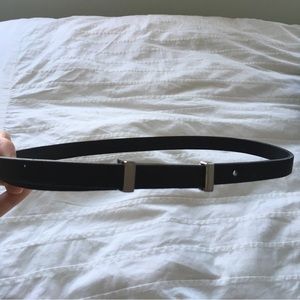 Skinny leather belt, new without tags, small